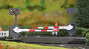 Train-Tech TTLC10 OO Gauge Level Crossing Barrier Set with Light and Sound