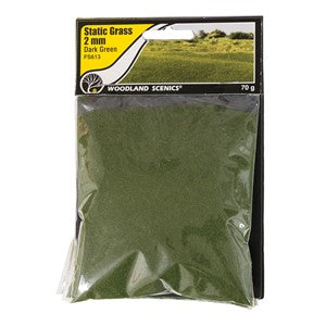 Woodland Scenics WFS613 2mm Static Grass Dark Green