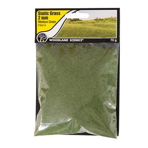 Woodland Scenics WFS614 2mm Static Grass Medium Green