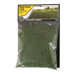 Woodland Scenics WFS621 7mm Static Grass Dark Green