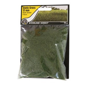 Woodland Scenics WFS625 12mm Static Grass Dark Green