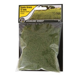 Woodland Scenics WFS626 12mm Static Grass Medium Green