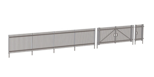 Wills Modern SSM316 Modern Palisade Fencing With Gates OO Scale Plastic Kit